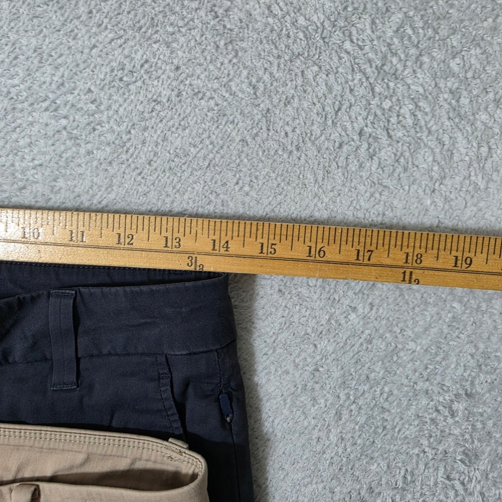 2 Pack! Birddogs Pants Mens 30/32 Khaki Navy Blue Stretch Chino Lined - Picture 8 of 11